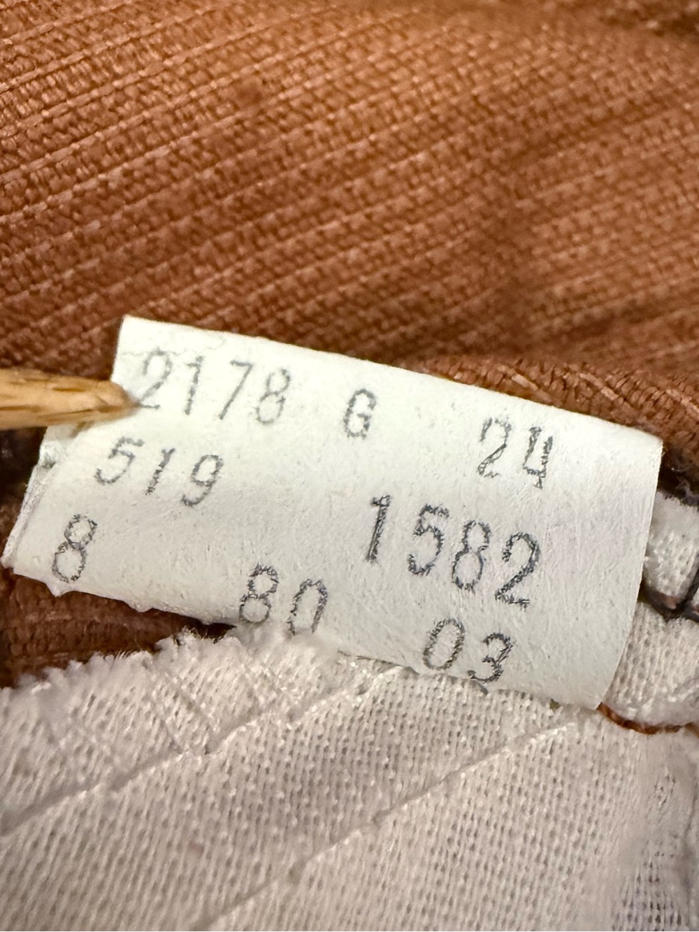 VTG 1980 Levis 519 Corduroy Pants Brown White Tab Straight 32x36 Fits 30x34 USA - Picture 4 of 15